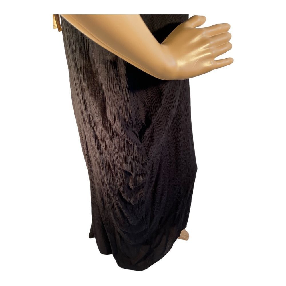 Lovestitch Women’s Black Long Spaghetti Sleeve Maxi Dress  S/M - Picture 3 of 15